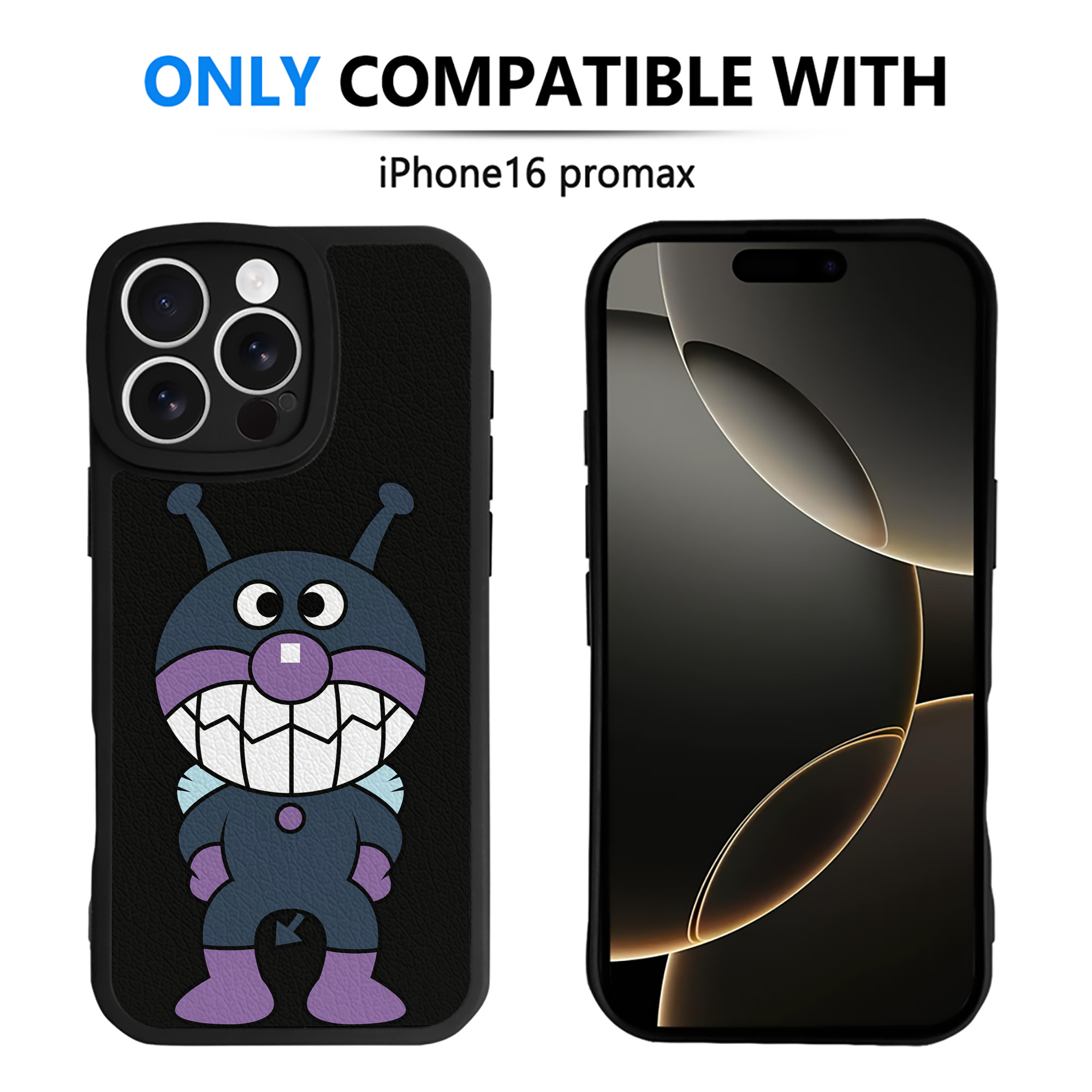 （画像用） アンパンマン Anpanman 【iPhone 16シリーズ対応】シリコンスマホケース（レザー調） 材質：シリコン